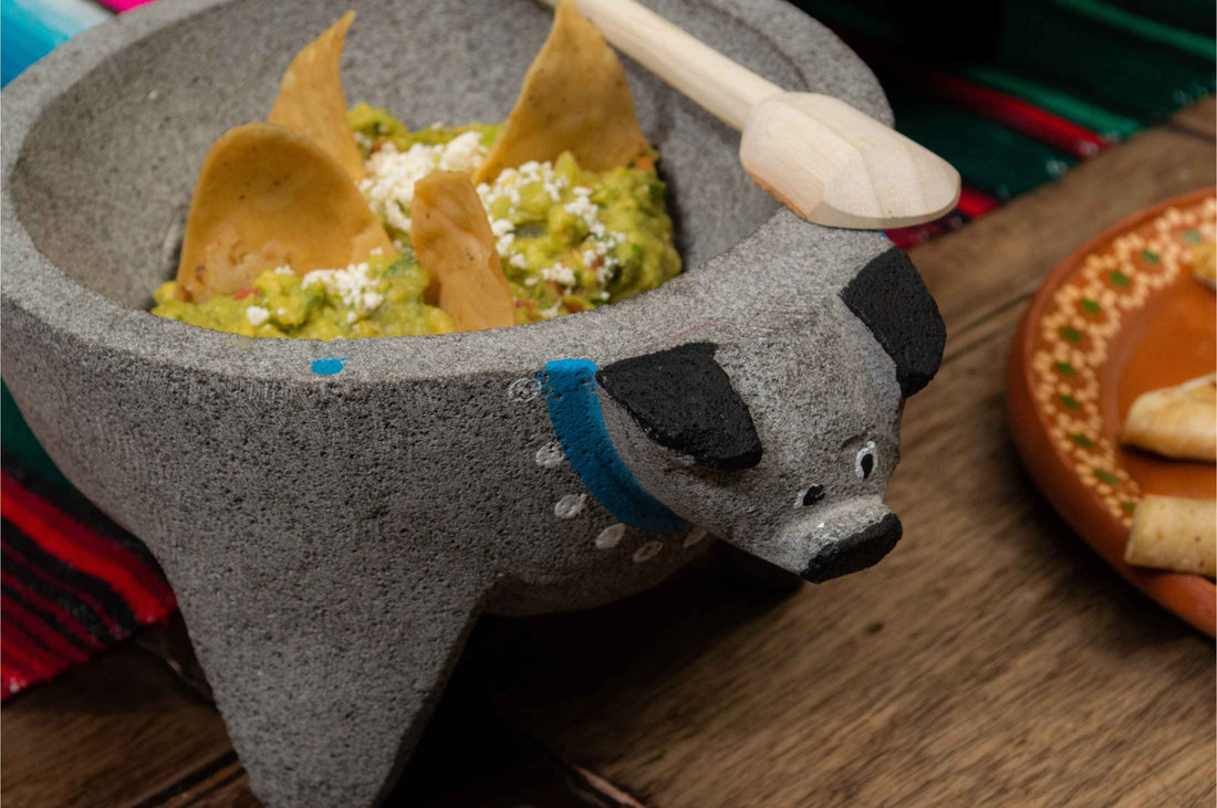 Guacamole In a Molcajete