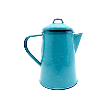 <strong>Cafetera de Peltre Azul </strong> <br> Enamel Coffee Pot Color Blue