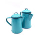 <strong>Cafetera de Peltre Azul </strong> <br> Enamel Coffee Pot Color Blue