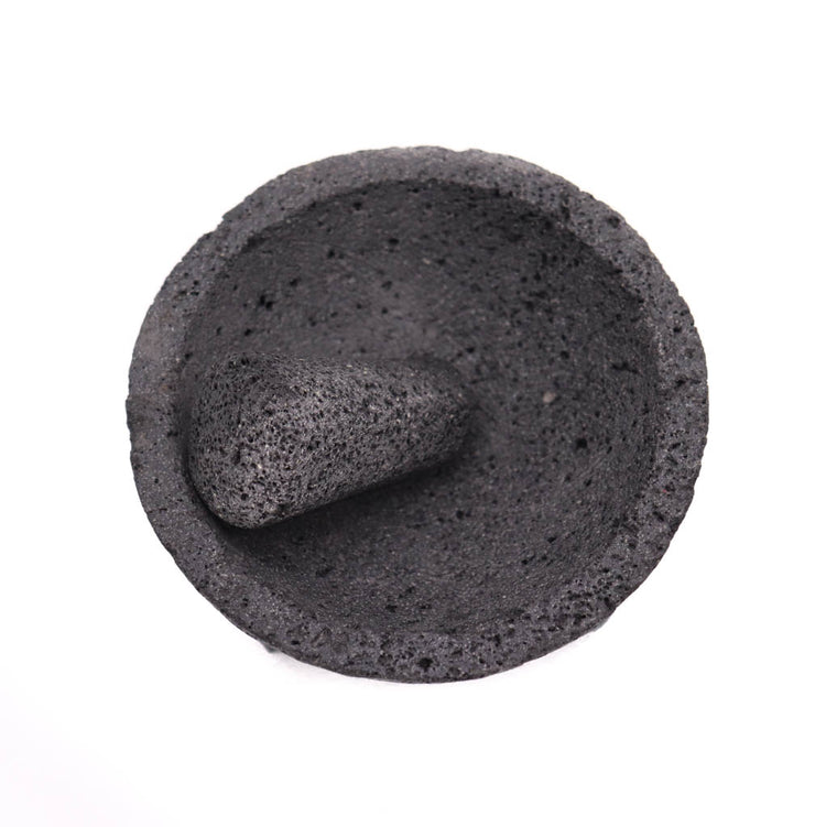  Auténtica piedra volcánica natural molcajete mexicana - Molcajete  Mexicano 8 1/2 pulgadas : Hogar y Cocina