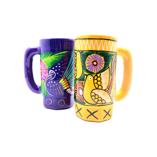 <strong>Tarro Guerrero Decorativo</strong> Decorative Hand Painted Cup
